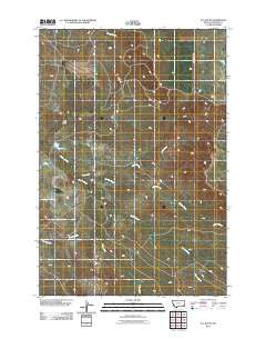 W L Butte Montana Historical topographic map, 1:24000 scale, 7.5 X 7.5 Minute, Year 2011