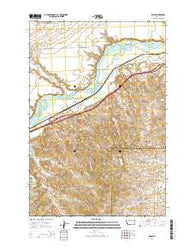 Waco Montana Current topographic map, 1:24000 scale, 7.5 X 7.5 Minute, Year 2014