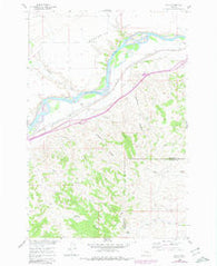 Waco Montana Historical topographic map, 1:24000 scale, 7.5 X 7.5 Minute, Year 1960