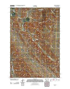 Wade Montana Historical topographic map, 1:24000 scale, 7.5 X 7.5 Minute, Year 2011