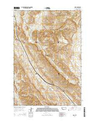 Wade Montana Current topographic map, 1:24000 scale, 7.5 X 7.5 Minute, Year 2014