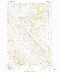Wade Montana Historical topographic map, 1:24000 scale, 7.5 X 7.5 Minute, Year 1969