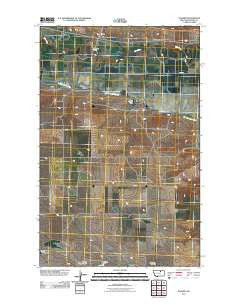Wagner Montana Historical topographic map, 1:24000 scale, 7.5 X 7.5 Minute, Year 2011