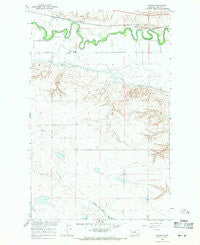 Wagner Montana Historical topographic map, 1:24000 scale, 7.5 X 7.5 Minute, Year 1965
