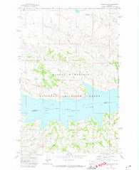 Wagon Coulee Montana Historical topographic map, 1:24000 scale, 7.5 X 7.5 Minute, Year 1971