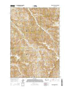 Wagon Box Spring Montana Current topographic map, 1:24000 scale, 7.5 X 7.5 Minute, Year 2014