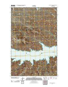 Wagon Coulee Montana Historical topographic map, 1:24000 scale, 7.5 X 7.5 Minute, Year 2011