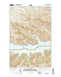 Wagon Coulee Montana Current topographic map, 1:24000 scale, 7.5 X 7.5 Minute, Year 2014
