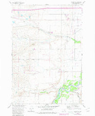 Walker Hill Montana Historical topographic map, 1:24000 scale, 7.5 X 7.5 Minute, Year 1960