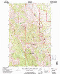 Walling Reef Montana Historical topographic map, 1:24000 scale, 7.5 X 7.5 Minute, Year 1995