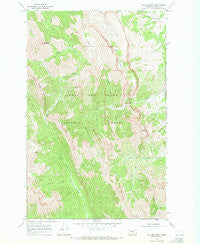 Walling Reef Montana Historical topographic map, 1:24000 scale, 7.5 X 7.5 Minute, Year 1968