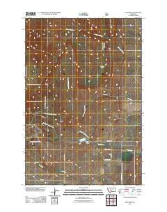 Wallrock Montana Historical topographic map, 1:24000 scale, 7.5 X 7.5 Minute, Year 2011