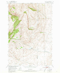 Wallrock Montana Historical topographic map, 1:24000 scale, 7.5 X 7.5 Minute, Year 1951