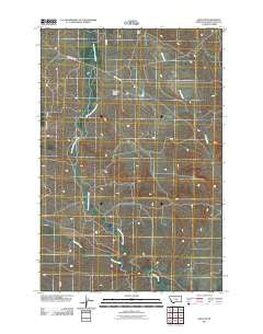 Wallum Montana Historical topographic map, 1:24000 scale, 7.5 X 7.5 Minute, Year 2011
