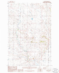 Wallum Montana Historical topographic map, 1:24000 scale, 7.5 X 7.5 Minute, Year 1986