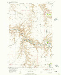 Waltham Montana Historical topographic map, 1:24000 scale, 7.5 X 7.5 Minute, Year 1954