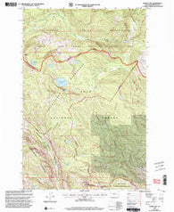 Wapiti Lake Montana Historical topographic map, 1:24000 scale, 7.5 X 7.5 Minute, Year 1999