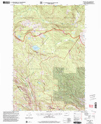 Wapiti Lake Montana Historical topographic map, 1:24000 scale, 7.5 X 7.5 Minute, Year 1999