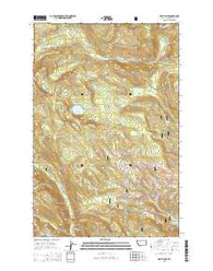 Wapiti Lake Montana Current topographic map, 1:24000 scale, 7.5 X 7.5 Minute, Year 2014