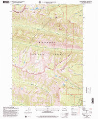 Ward Mountain Montana Historical topographic map, 1:24000 scale, 7.5 X 7.5 Minute, Year 1998