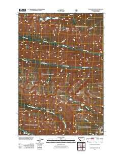 Ward Mountain Montana Historical topographic map, 1:24000 scale, 7.5 X 7.5 Minute, Year 2011