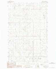 Wards Dam Montana Historical topographic map, 1:24000 scale, 7.5 X 7.5 Minute, Year 1984