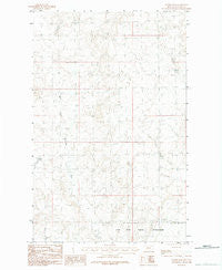Wards Dam Montana Historical topographic map, 1:24000 scale, 7.5 X 7.5 Minute, Year 1984