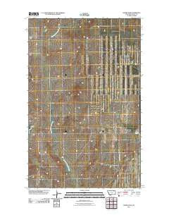 Wards Dam Montana Historical topographic map, 1:24000 scale, 7.5 X 7.5 Minute, Year 2011