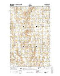 Wards Dam Montana Current topographic map, 1:24000 scale, 7.5 X 7.5 Minute, Year 2014