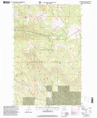 Warland Peak Montana Historical topographic map, 1:24000 scale, 7.5 X 7.5 Minute, Year 1997