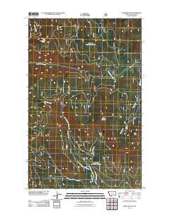 Warland Peak Montana Historical topographic map, 1:24000 scale, 7.5 X 7.5 Minute, Year 2011