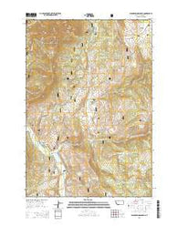 Warm Springs Creek Montana Current topographic map, 1:24000 scale, 7.5 X 7.5 Minute, Year 2014