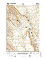 Warren Montana Current topographic map, 1:24000 scale, 7.5 X 7.5 Minute, Year 2014