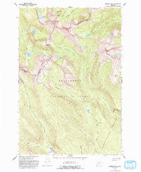 Warren Peak Montana Historical topographic map, 1:24000 scale, 7.5 X 7.5 Minute, Year 1962