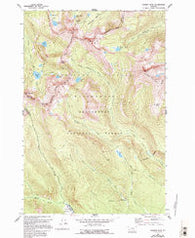 Warren Peak Montana Historical topographic map, 1:24000 scale, 7.5 X 7.5 Minute, Year 1962