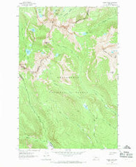 Warren Peak Montana Historical topographic map, 1:24000 scale, 7.5 X 7.5 Minute, Year 1962