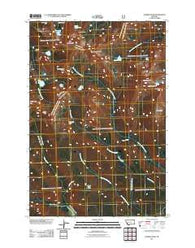Warren Peak Montana Historical topographic map, 1:24000 scale, 7.5 X 7.5 Minute, Year 2011