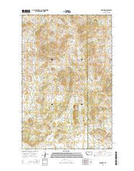 Warrick Montana Current topographic map, 1:24000 scale, 7.5 X 7.5 Minute, Year 2014
