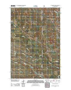 Waterhole Creek Montana Historical topographic map, 1:24000 scale, 7.5 X 7.5 Minute, Year 2011