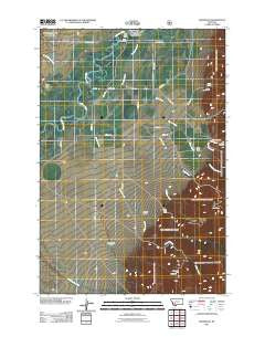 Waterloo Montana Historical topographic map, 1:24000 scale, 7.5 X 7.5 Minute, Year 2011