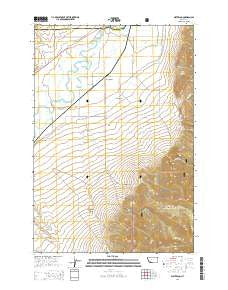 Waterloo Montana Current topographic map, 1:24000 scale, 7.5 X 7.5 Minute, Year 2014