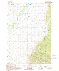 Waterloo Montana Historical topographic map, 1:24000 scale, 7.5 X 7.5 Minute, Year 1989