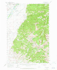 Waterloo Montana Historical topographic map, 1:62500 scale, 15 X 15 Minute, Year 1960