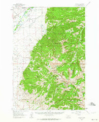 Waterloo Montana Historical topographic map, 1:62500 scale, 15 X 15 Minute, Year 1960