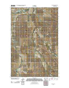 Watkins Montana Historical topographic map, 1:24000 scale, 7.5 X 7.5 Minute, Year 2011