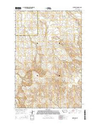 Watkins SE Montana Current topographic map, 1:24000 scale, 7.5 X 7.5 Minute, Year 2014