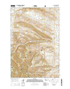 Watson Montana Current topographic map, 1:24000 scale, 7.5 X 7.5 Minute, Year 2014