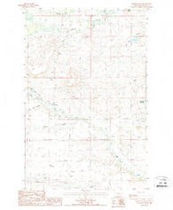 Watson Flats Montana Historical topographic map, 1:24000 scale, 7.5 X 7.5 Minute, Year 1987
