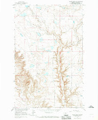 Wayne Creek SE Montana Historical topographic map, 1:24000 scale, 7.5 X 7.5 Minute, Year 1964