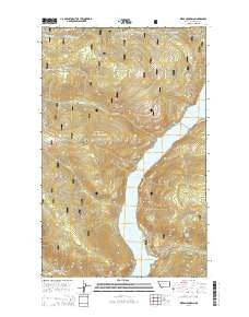 Webb Mountain Montana Current topographic map, 1:24000 scale, 7.5 X 7.5 Minute, Year 2014